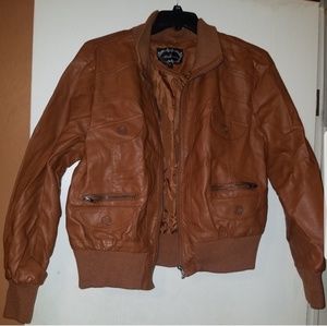 Women's leather coat